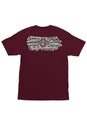 Sticker Slap Heavyweight maroon Vorderansicht