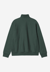 Half Zip American Script kalegreen Rueckenansicht