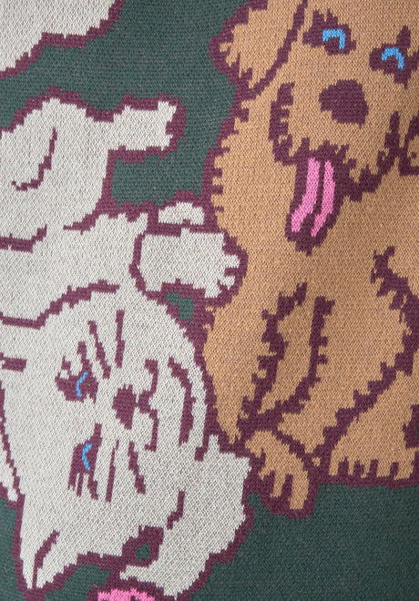 Cleptomanicx Cat & Dog Sweatshirt magicalforest – Detailansicht 1