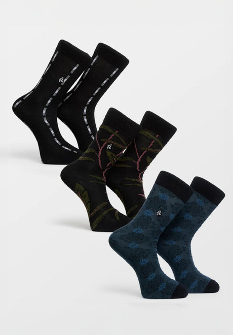 Volcom Mini Mark Dress 3 Pack Socken multi – Vorderansicht
