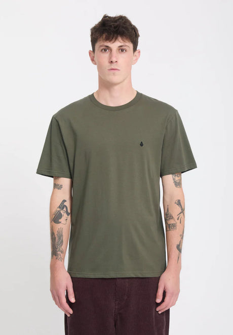Volcom Stone Blanks T-Shirt wintermoss – Vorderansicht