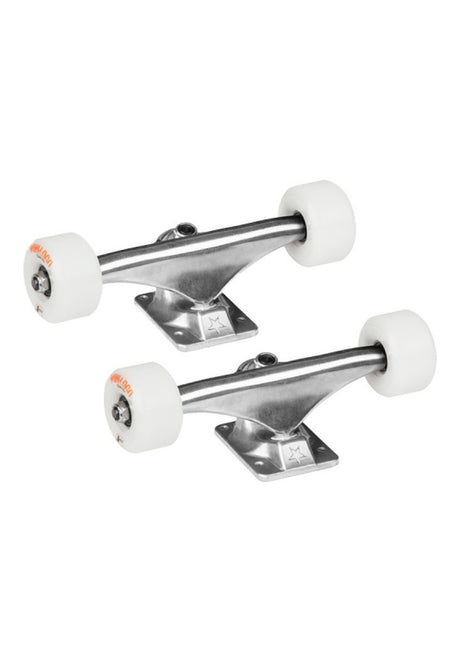 8.0 white AWOL Wheels 80A Set of 2 raw Vorderansicht