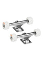 8.0 white AWOL Wheels 80A Set of 2 raw Vorderansicht