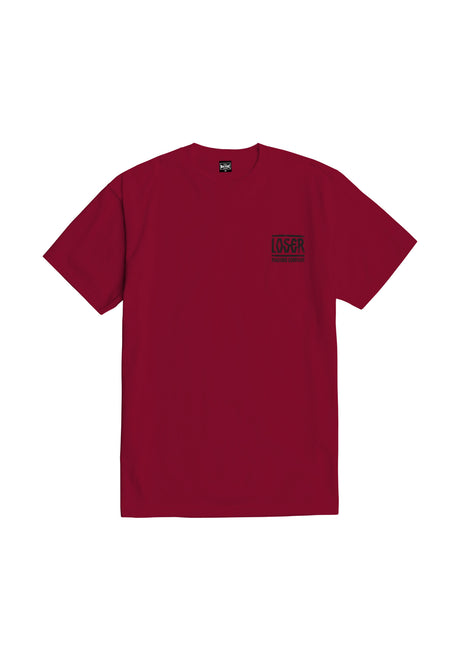 Loser-Machine Inside Out T-Shirt burgundy – Vorderansicht