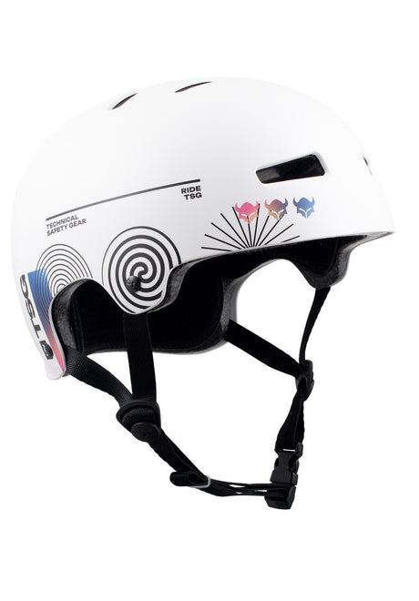 TSG Evolution Graphic Design Helm white board-cast – Vorderansicht