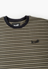 Recess Boxy Striped Knit forest night Rueckenansicht
