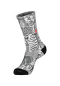 Skeleton Print with embroidered PPP charcoal Vorderansicht