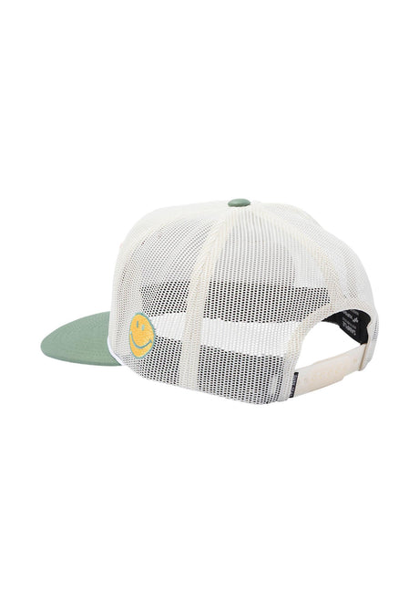 Dark Seas Lovers 5-Panel Trucker Snapback Cap white-green – Rückenansicht