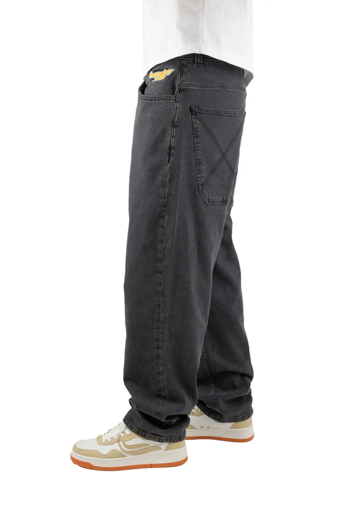 X-Tra Baggy Denim washedgrey Closeup1