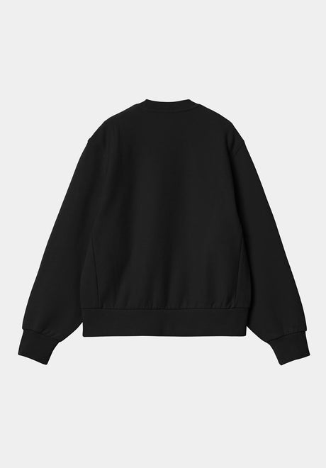 Carhartt WIP W' American Script Sweatshirt black – Rückenansicht