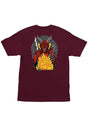 X Stranger Things Hellfire Pit maroon Vorderansicht