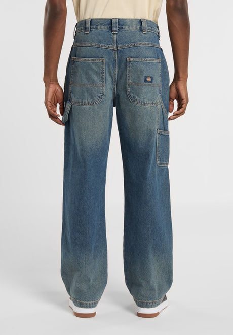 Dickies Stevensville Carpenter Jeans khaki-tintedblue – Rückenansicht