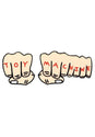 Fists Sticker clear Vorderansicht