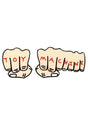 Fists Sticker clear Vorderansicht