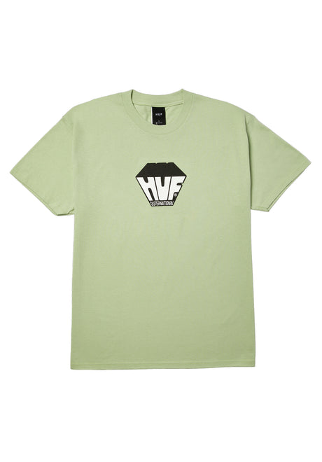 HUF Big Block T-Shirt cucumber – Vorderansicht