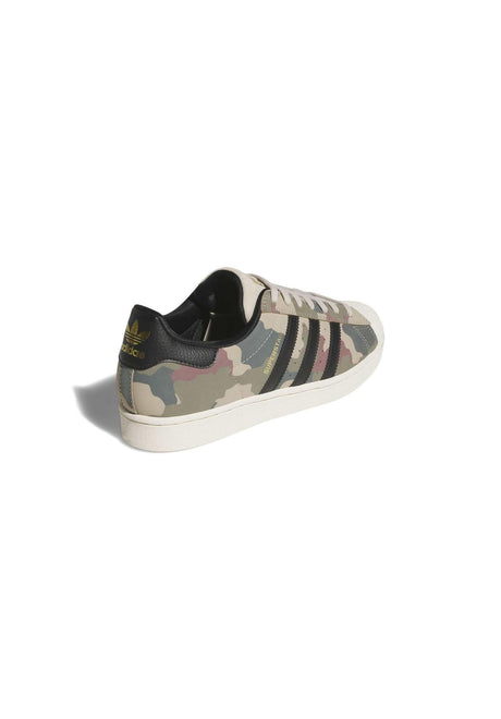 adidas-skateboarding Superstar ADV Schuhe Jungs khaki-black-white – Rückenansicht