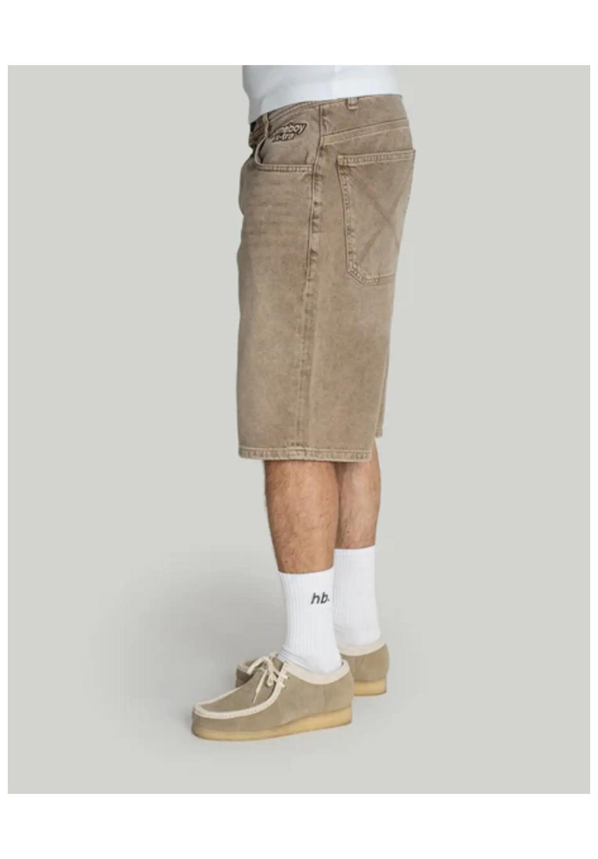 X-tra Baggy Dye Denim washedbrown Closeup1