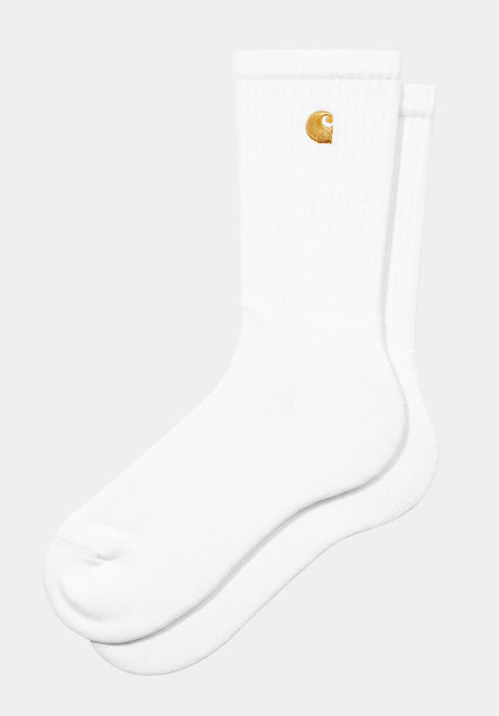 Carhartt WIP Chase Socken white-gold2 – Vorderansicht