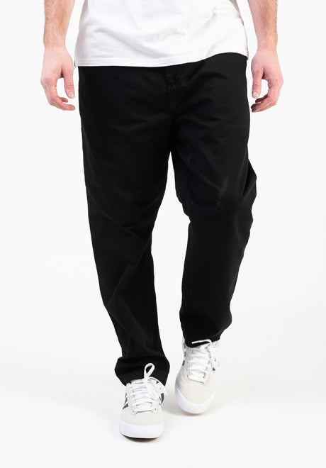 Carhartt WIP Flint Pant Chino- / Stoffhose black-garmentdyed – Ansicht 1