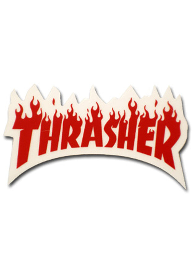 Flame Sticker Small 4 red Vorderansicht