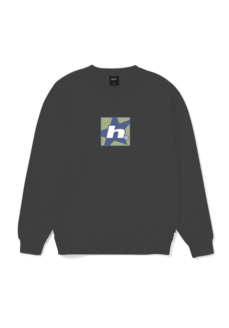 HUF H Star Sweatshirt black – Vorderansicht