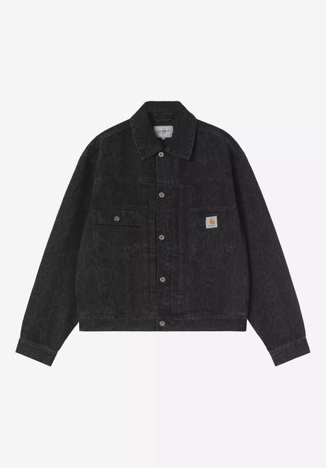 Carhartt WIP W' Belmar Übergangsjacke snakecamo-blackheavystonewash – Vorderansicht