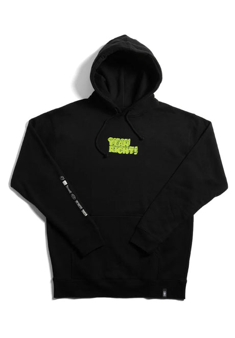 Girl Yeah Right Hoodie black – Vorderansicht