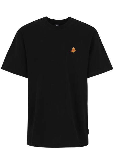 iriedaily Pizza Slice T-Shirt black – Vorderansicht