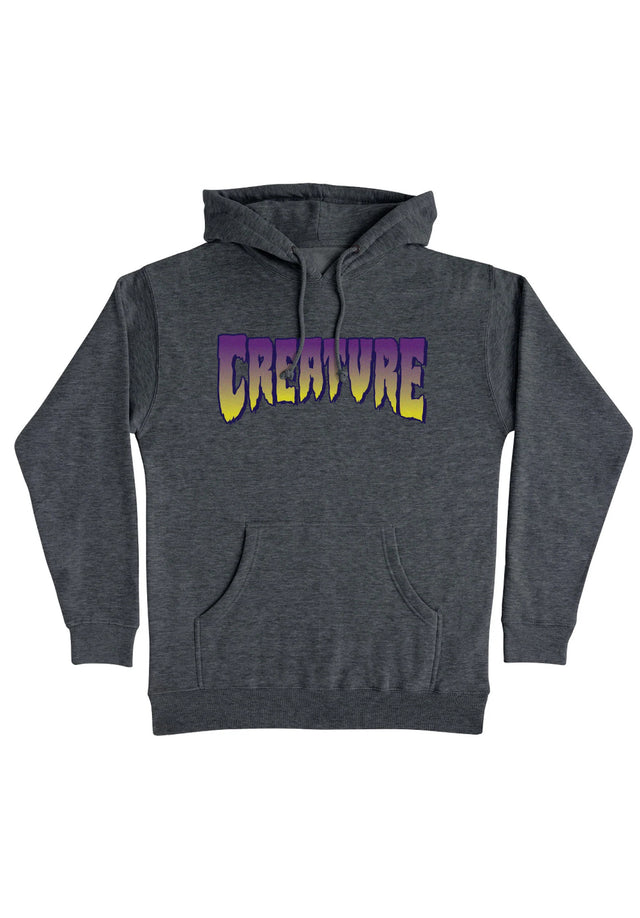 Logo Heavyweight charcoal heather-purple Vorderansicht