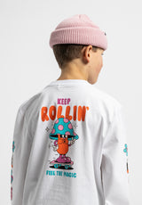x YEYE WELLER Keep Rollin' Kids white Closeup2