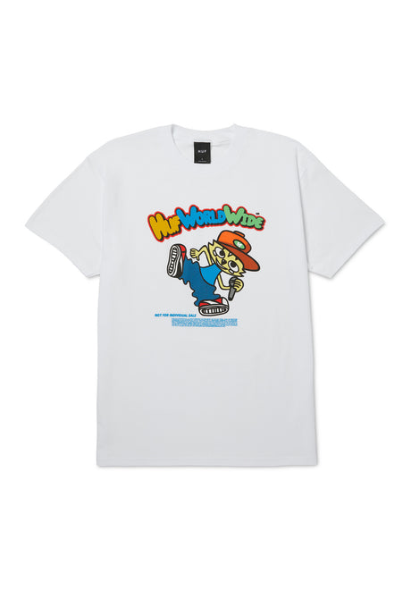 HUF Chop Kick Block T-Shirt white – Vorderansicht