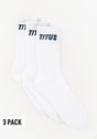 Named 3 Pack white-nightpetrol Vorderansicht