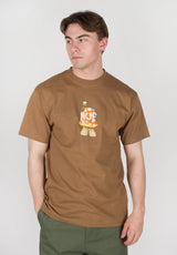 HUF Shroomery T-Shirt camel – Vorderansicht