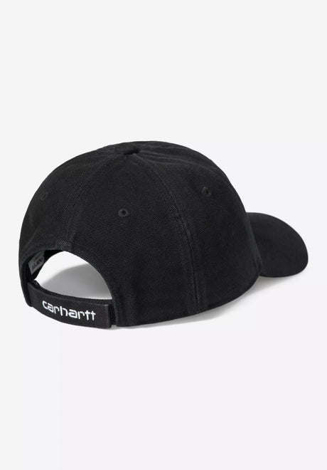 Carhartt WIP Canvas Cap blackstonewashed – Rückenansicht