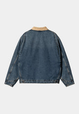 OG Detroit blue-dustyHbrownwornusedwashed Rueckenansicht