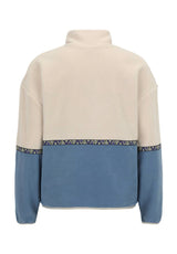 Holina Fleece Troyer greyblue Rueckenansicht