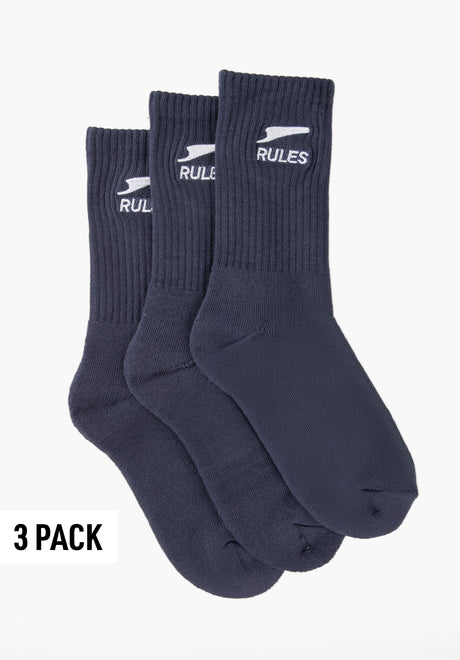 Rules Stack Logo 3 Pack Socken Thunder – Vorderansicht