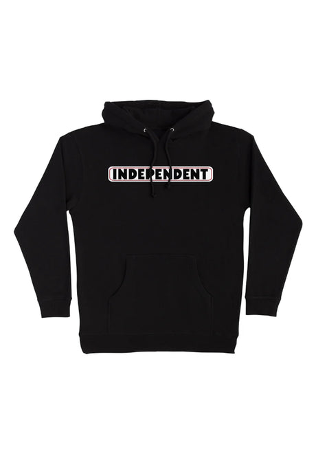 Independent Bar Logo heavyweight Hoodie black – Vorderansicht