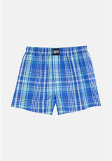 Organic Check port-blue Vorderansicht