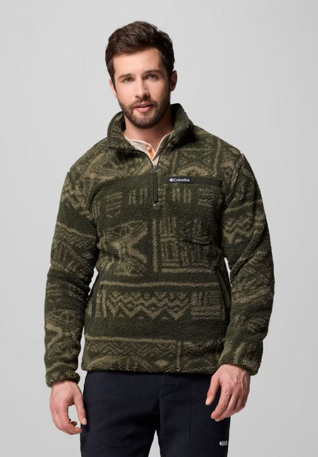 Rugged Ridge High Pile Half Zip greenscape Vorderansicht