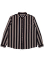 Long Sleeve Button Down black stripe Vorderansicht