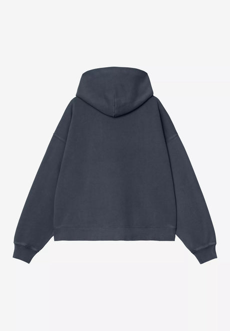 Carhartt WIP W' Benton Hoodie carbongarmentdyed – Rückenansicht
