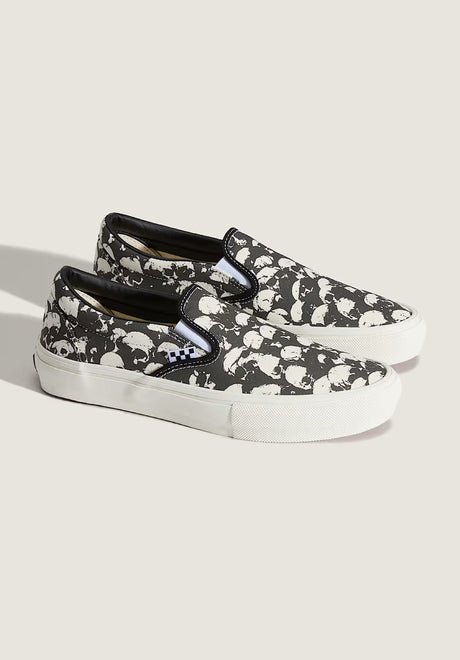 Skate Slip-On skullpileblack-white-gum Rueckenansicht