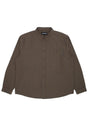 Long Sleeve Button Down brown-stripe Vorderansicht