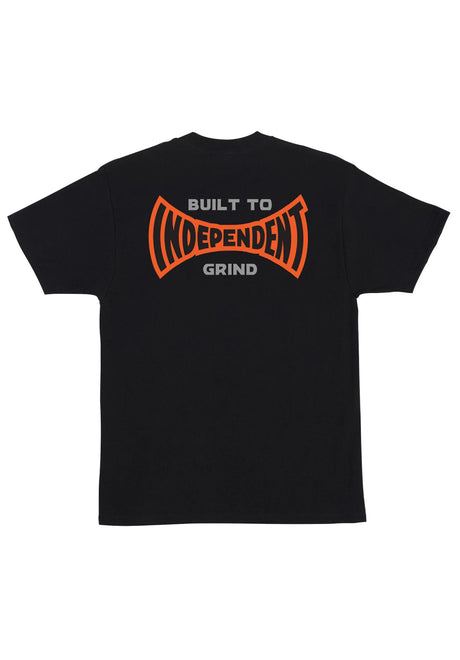 Independent Built To Grind Span Heavyweight T-Shirt black – Vorderansicht