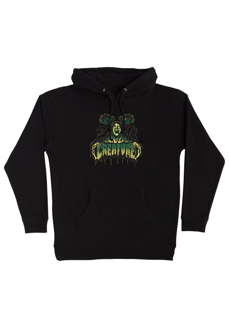 Creature Possessed Heavyweight Hoodie black – Vorderansicht
