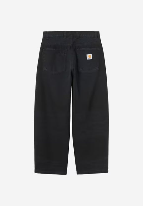 Carhartt WIP Brandon Pant Jeans blackgridwash – Rückenansicht