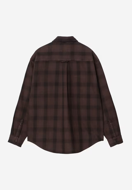 Carhartt WIP Edmands Hemd-Langarm edmandscheck-natural-palisander – Rückenansicht