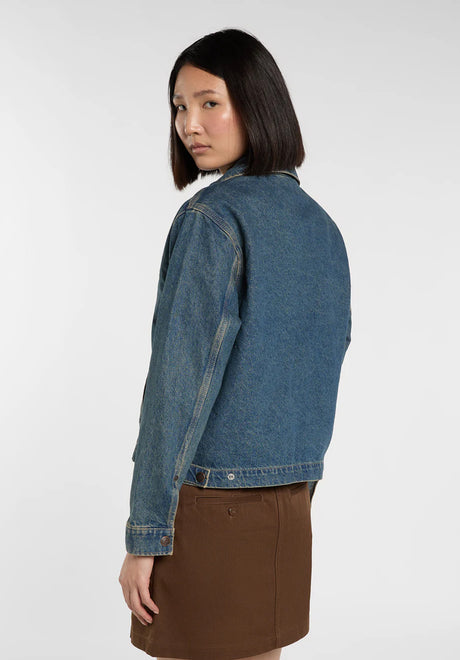Dickies Denim Painter Übergangsjacke khakitintedblue – Rückenansicht