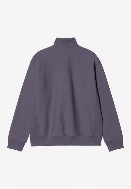 Half Zip American Script shadypurple Rueckenansicht